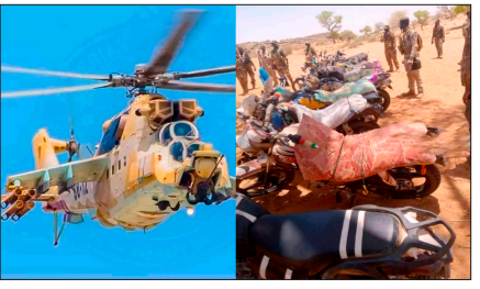  L’ARMÉE INFLIGE DE LOURDES PERTES AUX TERRORISTES DANS LA RÉGION DE BANDIAGARA : UNE OFFENSIVE APPUYÉE PAR DES FRAPPES AÉRIENNES A PERMIS DE NEUTRALISER UNE DOUZAINE DE COMBATTANTS ET DE SAISIR UN ARSENAL DE GUERRE